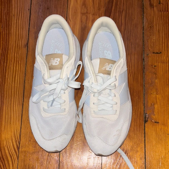New Balance Shoes - New Balance Women's Cream and White Sneakers